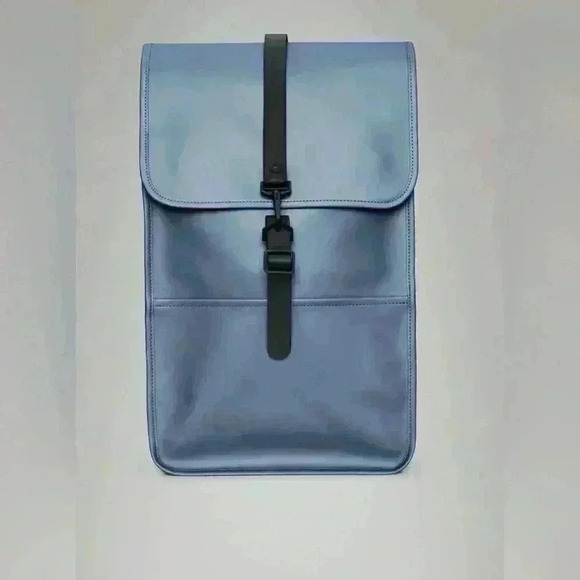Rains Bucket Backpack Pink Waterproof Laptop Bag NWT